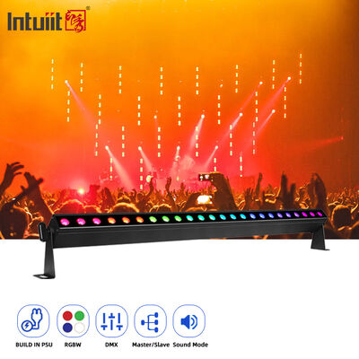 ไฟวอลล์วอชเชอร์ LED RGBW 4-in-1 ขนาด 24X2W ไฟบาร์ยาว LED DMX 512