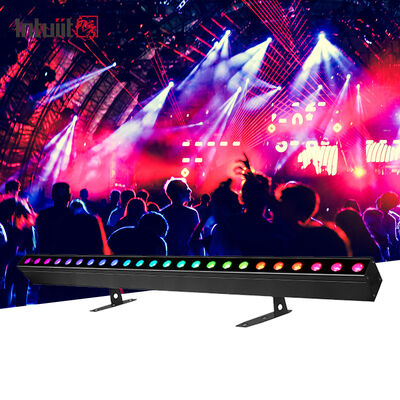 ไฟวอลล์วอชเชอร์ LED RGBW 24*2W พร้อมระบบ DMX512 ที่เปิดใช้งานด้วยเสียงสำหรับไฟ DJ