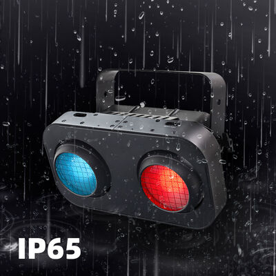 2 Eyes LED Blinder Strobe Wash DJ Spotlights DMX 200W Cool Warm White Audience Lighting สําหรับสถานที่ในโบสถ์