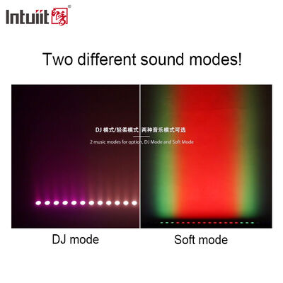 24x2W RGBW 4-in-1 LED Linear Wall Washer Bar — DMX512 ไฟส่องสว่างเวทีแบบควบคุมด้วยเสียงสำหรับอาคารและงานอีเวนต์