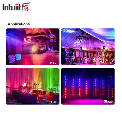 24x2W RGBW 4-in-1 LED Linear Wall Washer Bar — DMX512 ไฟส่องสว่างเวทีแบบควบคุมด้วยเสียงสำหรับอาคารและงานอีเวนต์