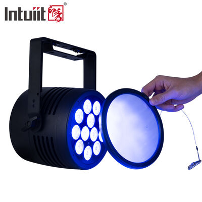 IP65 แบบมืออาชีพ กันน้ํา LED Par Light 12x20W RGBWA+UV 6in1 DMX512 สเตจล้างแสงสําหรับงานแต่งกลางแจ้ง งานงาน DJ Disco