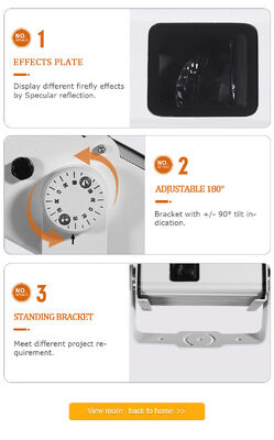 ไฟฟลอย ไฟดาว โปรเจคเตอร์ เลเซอร์คริสต์มาสต์ RGB Discoloration 13W สําหรับเพดานต้นไม้ สวนหญ้า สวนกลาง