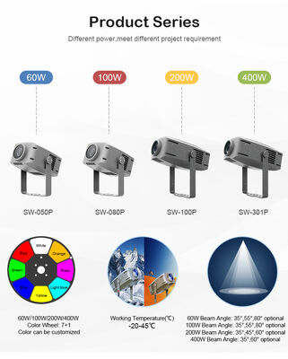 ไฟ LED ลายคลื่นน้ำกลางแจ้งระดับมืออาชีพ 400W IP65 กันน้ำ สำหรับสถาปัตยกรรมภูมิทัศน์
