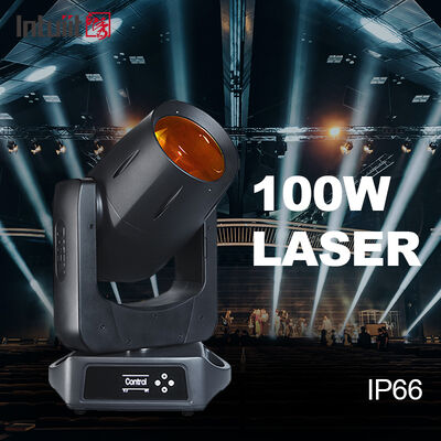 Ip66 กันน้ํา 100w หัวเคลื่อนที่ ไฟกลางแจ้งเลเซอร์หัวเคลื่อนที่