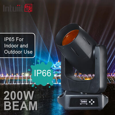 200W LED Beam Moving Head DMX Gobo IP66 8 ช่อง Prism +4 Prism Linear Dj Stage Moving Head ไฟ