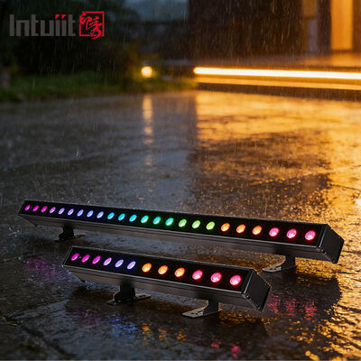 สายไฟ LED กันน้ํา 12/24x2W RGBW 4-in-1 IP65 อลูมิเนียม DMX512