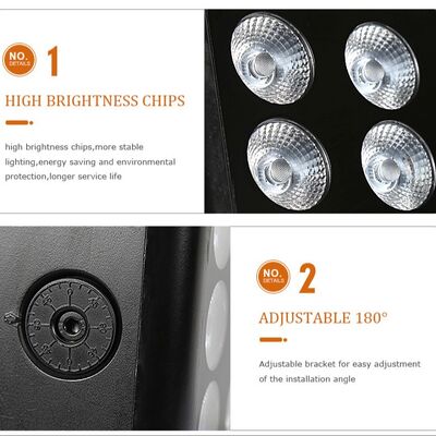 IP65 แบบมืออาชีพ กันน้ํา LED Flood Light 15x5W RGBW 4 in 1 Outdoor Landscape Spot Light แอลูมิเนียม แสงล้างสถาปัตยกรรม