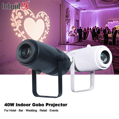 ไฟฉายโปรเจคเตอร์ LED โลโก้ 40w Gobo โลโก้ที่กำหนดเอง ไฟต้อนรับ