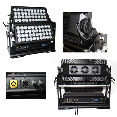 เครื่องล้างผนัง LED แบบอาชีพ IP65 800W RGBW 4-in-1 ล้างผนังแบบสองชั้น สภาพภูมิทัศน์ สถาปัตยกรรม ล้างแสงสําหรับสีเมือง