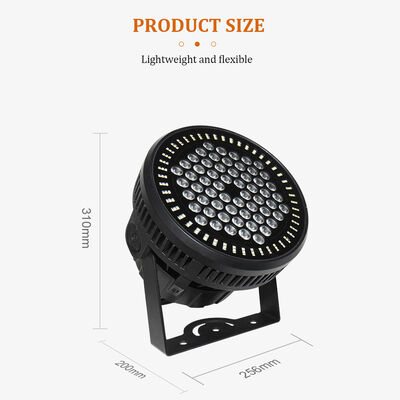 60*12W RGBW 4in1 IP65 ด้านนอก LED PAR Can Uplighting Set DMX512 สเตจล้างแสงสําหรับงานแต่งงานงานอาคารหน้าต่าง