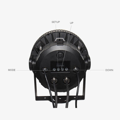 60*12W RGBW 4in1 IP65 ด้านนอก LED PAR Can Uplighting Set DMX512 สเตจล้างแสงสําหรับงานแต่งงานงานอาคารหน้าต่าง