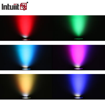 60*12W RGBW 4in1 IP65 ด้านนอก LED PAR Can Uplighting Set DMX512 สเตจล้างแสงสําหรับงานแต่งงานงานอาคารหน้าต่าง