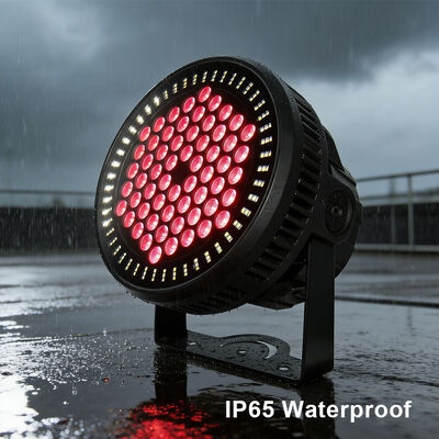 60*12W RGBW 4in1 IP65 ด้านนอก LED PAR Can Uplighting Set DMX512 สเตจล้างแสงสําหรับงานแต่งงานงานอาคารหน้าต่าง