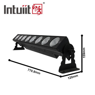ไฟเวที LED RGB 8*15W, ไฟบาร์ Strobe DJ, ไฟบาร์ 3 in 1 Wall Washer สำหรับใช้ในอาคาร พร้อมระบบควบคุม DMX, AutoPlay สำหรับโบสถ์ คริสต์มาส งานแต่งงาน การเต้นรำ