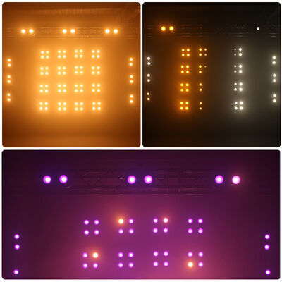 ไฟ LED Blinder 4 ตา กำลังไฟ 400W กันน้ำ สี RGB วอร์มไวท์ อำพัน สำหรับเวที แสงส่องผู้ชม IP65