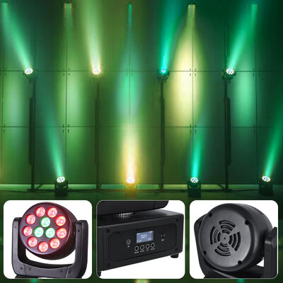 ราคาโรงงาน มินิ LED หัวเคลื่อนที่ 12x8W RGBW 4in1 ล้างแสงเวที DMX512 เสียงทํางานสําหรับงานเล็ก ดิสโก้ พาร์ตี้ DJ ไฟฟ้า
