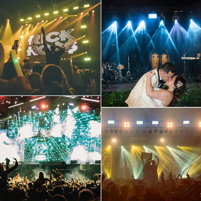 36W RGB COB LED Strobe Light เสียงเปิดใช้งาน DMX512 แสงเวทีแฟลชสำหรับ DJ Disco Party Halloween Club