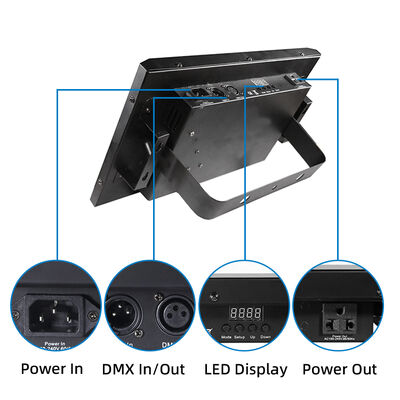 36W RGB COB LED Strobe Light เสียงเปิดใช้งาน DMX512 แสงเวทีแฟลชสำหรับ DJ Disco Party Halloween Club