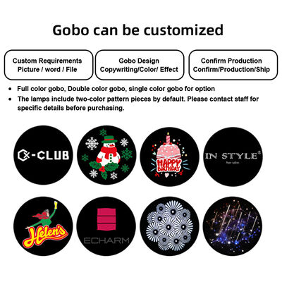 60W ความละเอียดสูง LED โลโก้ โปรเจคเตอร์ ไฟกลางแจ้ง IP65 กันน้ํา โปรเจคเตอร์ Gobo LED ไฟโฆษณา