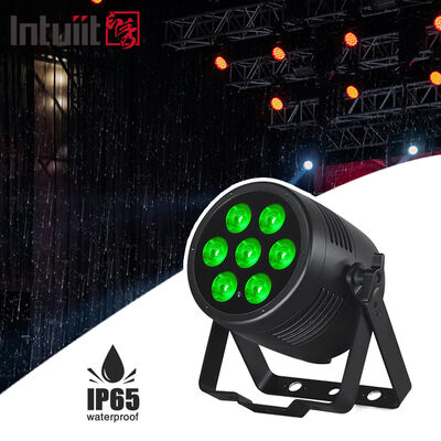 uper Bright 7*20W RGBWA+UV 6in1 LED Par Light IP65 Outdoor DMX512 สําหรับเวทีคอนเสิร์ต คลับกลางคืน
