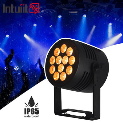 12*20W RGBWA+UV 6in1 LED Par Light IP65 ภายนอก กันน้ํา DMX512 สเตจอัพไลท์สําหรับงานแต่ง DJ พาร์ตี้