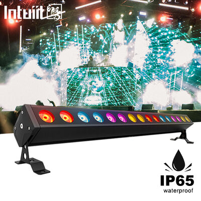 IP65 กลางแจ้ง 16x5W RGBW 4-in-1 LED ลินีเรียร์ ผ้าล้างผนัง แสงบาร์ DMX512 สถาปัตยกรรมเวที ล้างแสง