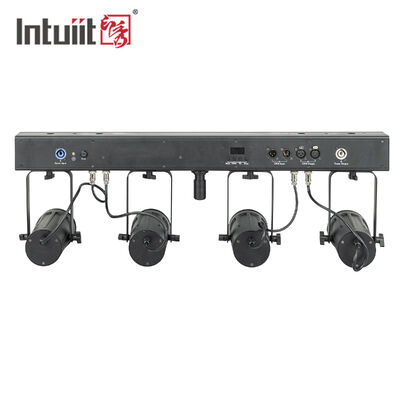 ชุดไฟ LED PAR Uplighting 4x20W RGBW 4-in-1 — ระบบไฟส่องสว่างเวที DMX512 ลำแสงแคบ 4.5° สำหรับงานแต่งงาน ดีเจ และอีเวนต์