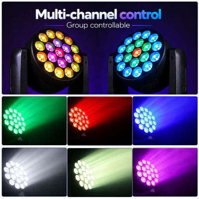 19x8w Rgbw 4in1 ขับเคลื่อนหัวล้างแสง dj ดิสโก้ LED ไฟเวที