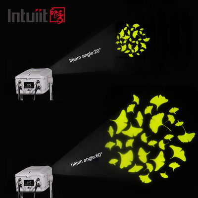 โปรเจคเตอร์กลางแจ้งกันน้ํา 100W ไฟ IP65 โปรเจคเตอร์ Gobo ด้วย LED Beam Effect DMX DMX512 ระบบควบคุม