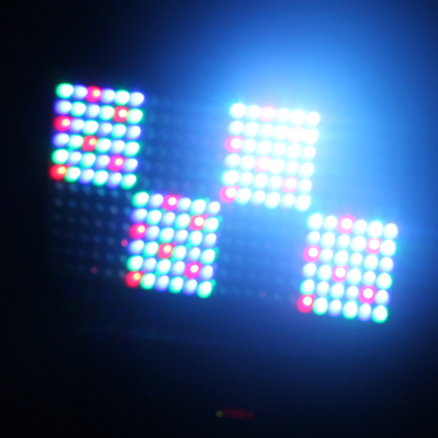 ไฟ LED ในร่ม RGB แผงสี่เหลี่ยมสำหรับพื้นหลังเวที