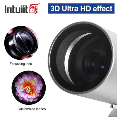 60W Led หมุนโฆษณา Gobo แสงกลางแจ้ง HD รูปแบบที่กำหนดเองโปรเจ็กเตอร์โลโก้สำหรับงานแต่งงาน