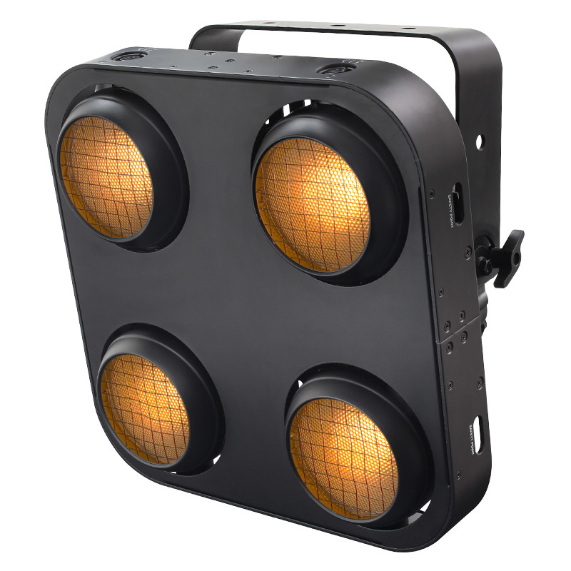 กันน้ำ 4 * 100w ผู้ชมแสงพลังงานสูง Rgb แบ็คไลท์ Led Matrix 4 Way Blinder