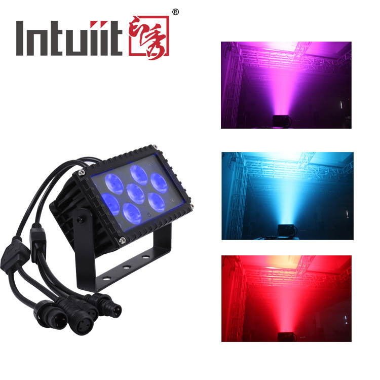 7x3W IP66 ไฟฉายกลางแจ้งใช้ LED ไฟฉายกลางแจ้งมุม 25 องศา โปรเจกชั่นสถาปัตยกรรม