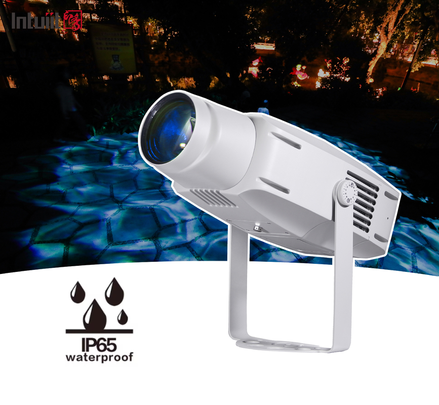 โปรเจคเตอร์ Gobo LED นอก 400W กันน้ํา โปรเจคเตอร์โลโก้ความละเอียดสูง ไฟ Gobo นอก