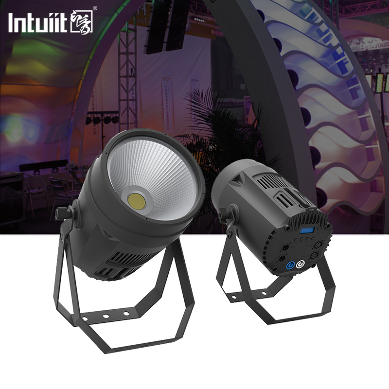 200W COB LED Par Light สีขาวเย็น 4 ใน 1 สตรอบ สเตจไลท์ DMX การควบคุม DJ อุปกรณ์ดีสโก้