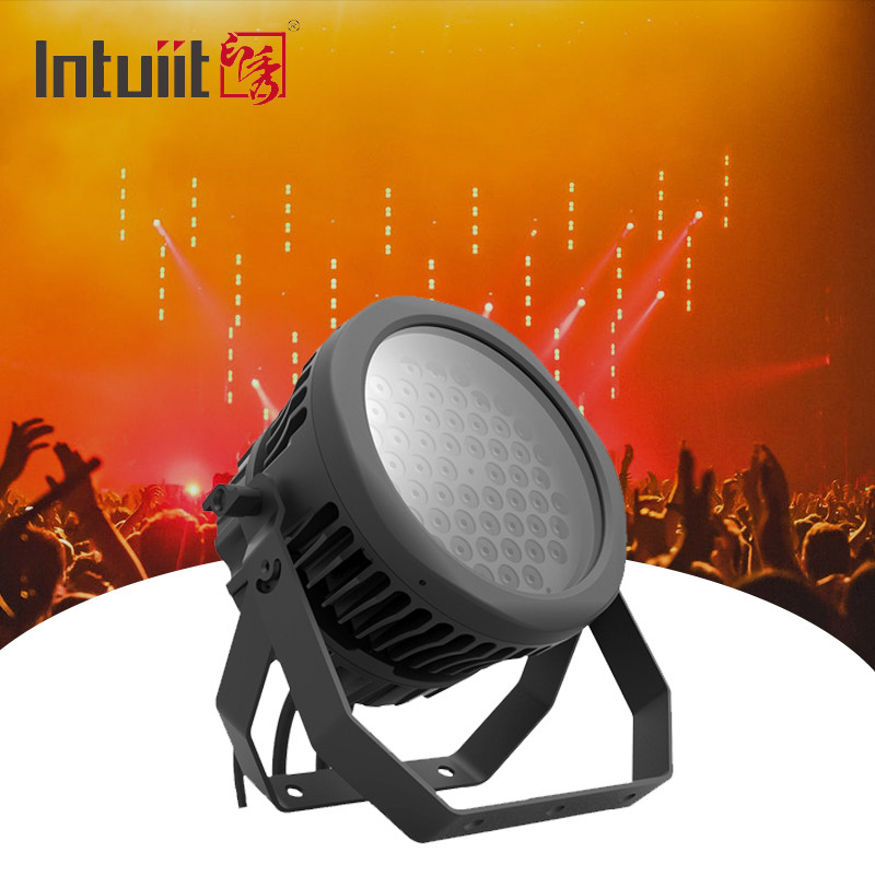 54 LEDs Par Light กันน้ํา IP65 เรตเดอร์กลางแจ้ง 54*3w RGBW 4in1 stage light DMX512