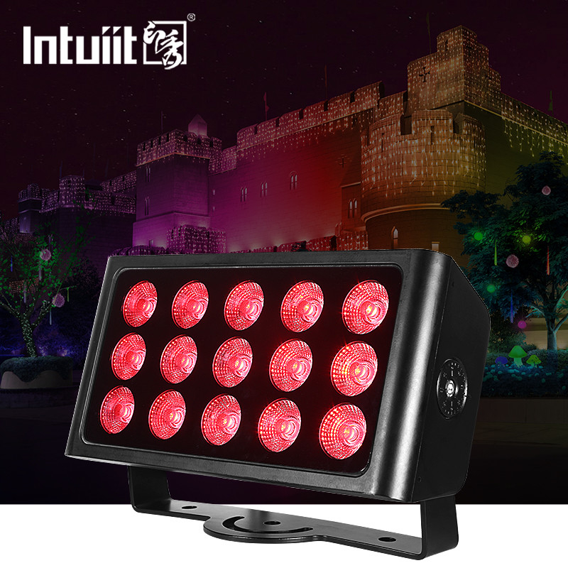 ไฟฟ้าน้ําท่วมกลางแจ้ง 80w กันน้ํา 15pcs 4in1 Rgbw LED City Color Wash Light