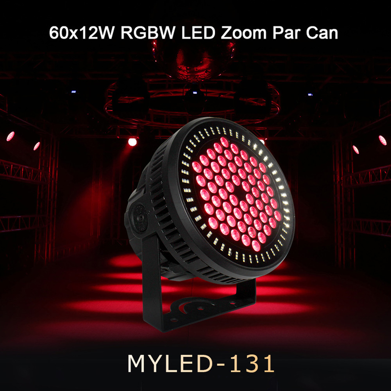 ไฟออกแบบสถาปัตยกรรม 60 PCS X 12W RGBW 4 ใน 1 LED กันน้ํา Par light IP65