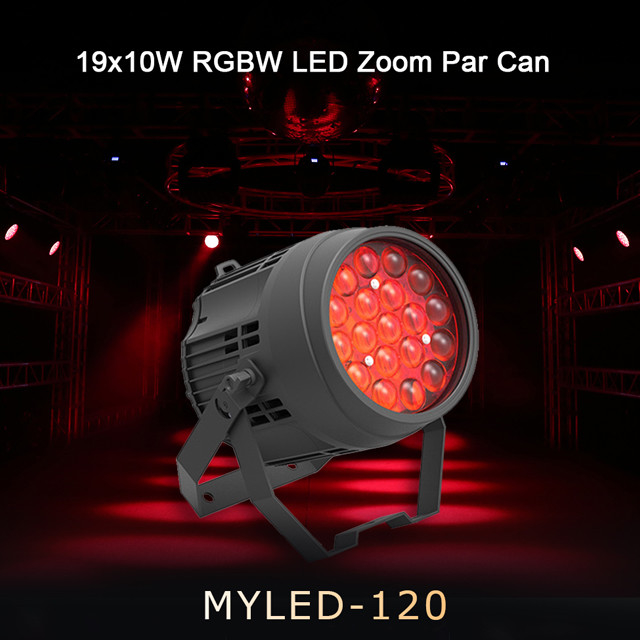 LED Par 19*10W RGBW 4in1 กันน้ํา DMX LED Par ไฟฟ้าสําหรับงานเลี้ยงหรือเวทีคืนบาร์