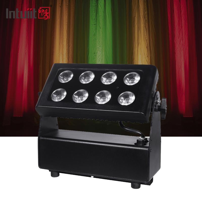 8 * 15W สีเมืองแสง RGBW 4in1 ip65 กันน้ําอาคารสูง ล้างผนังแสง LED สีเมืองแสง