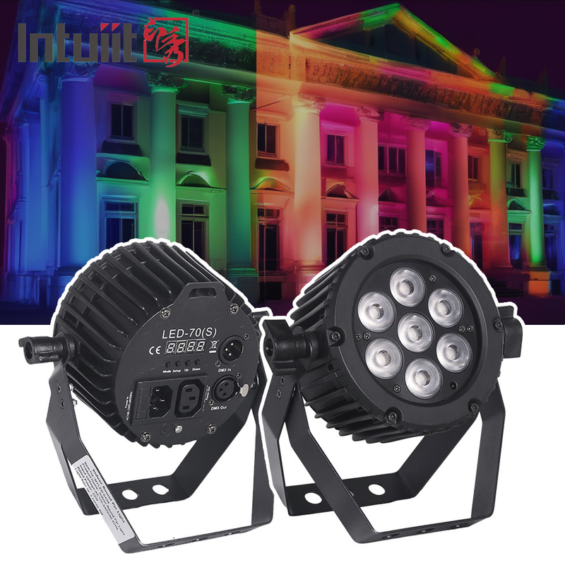 22W อลูมิเนียม LED Par ไฟ DMX 512 พาร์ตี้คลับ ดิสโก้ ไฟฟ้า RGBW 3in1 LED Par สามารถแสงเวที