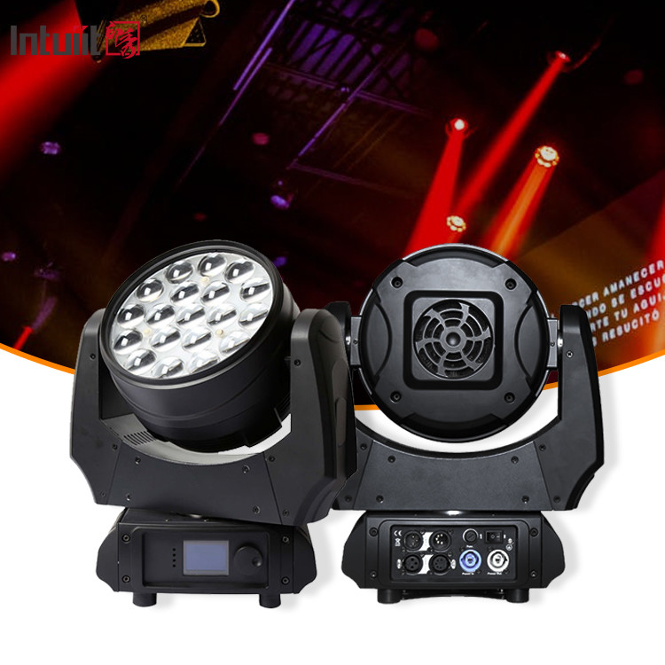 ไฟหัวเคลื่อนที่ LED ล้าง Zoom 19X10W RGBW 4 ใน 1 LED Zoom ล้างหัวเคลื่อนที่ dj ไฟเวทีดีโก้
