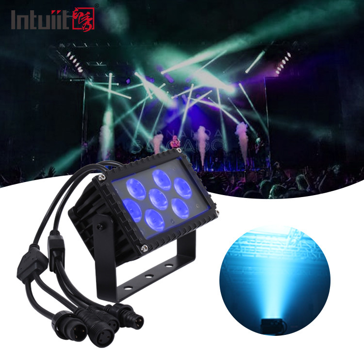 7x3W LED Outdoor IP66 กันน้ํา 25 องศา โหลดอัลลูมิเนียม โปรเจกชั่นสถาปัตยกรรม แสงฉายหน้า