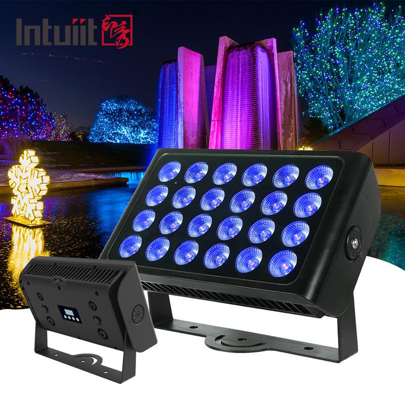 ขายร้อน 24pcs 160w LED RGBW 4-in-1 City Color Light ล้างน้ํา Zoom สําหรับกลางแจ้ง คลับกลางคืน สเตจปาร์ตี้ คอนเสิร์ตแต่งงาน