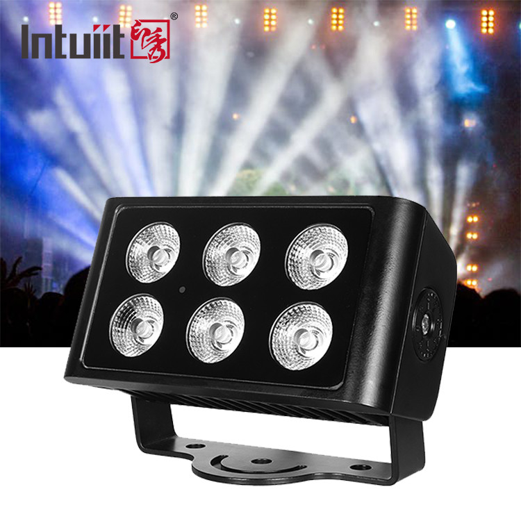แสงน้ํากันน้ํา RGBW LED แสงน้ําท่วม RGBW 4in1 City Color Light 6*5w แสง LED นอก
