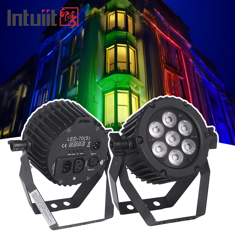 พรรคแต่งงาน par led stage lighting 7pcs 22W 3in1 rgb led par light สําหรับ dj disco