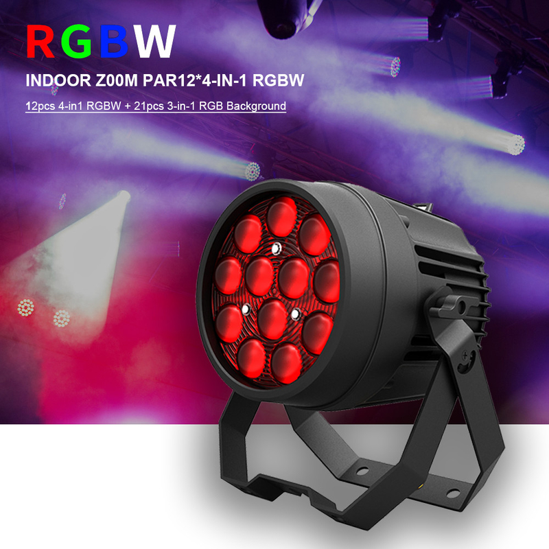 12x10W ไฟดิสโก้ที่พลังงานสูง DMX 512 เสียงเปิด LED Par Can stage light