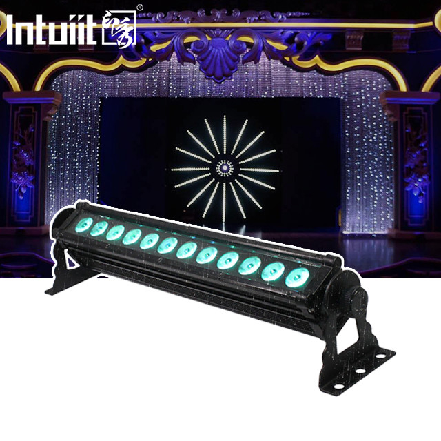 DMX 512 กลางแจ้งกันน้ําเมือง สีสันอาคารโรงแรม 12X3W LED แสงเครื่องซักผ้าผนัง