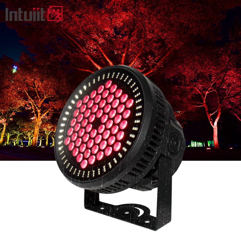 60 * 12W RGBW 4 ใน 1 IP65 กันน้ํากลางแจ้ง DMX 512 LED Par light สําหรับ Disco Stage งานแต่ง DJ